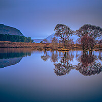 Buy canvas prints of Reflections on Loch Droma by John Frid