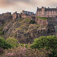 Buy canvas prints of Imposing Edinburgh Castle by John Frid