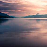 Buy canvas prints of Loch Ness Sunset by John Frid