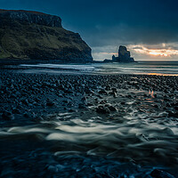Buy canvas prints of Talisker Bay Sunset on the Isle of Skye by John Frid