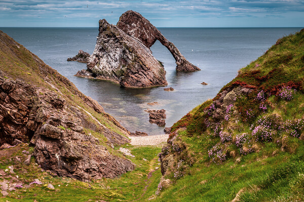 Bow Fiddle Rock on the Moray Coast Picture Board by John Frid