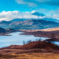 Buy canvas prints of Loch Poulary in the Scottish Highlands by John Frid
