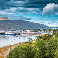 Buy canvas prints of Ullapool Harbour by John Frid