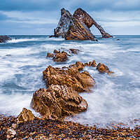 Buy canvas prints of Bow Fiddle Rock at Portknockie by John Frid