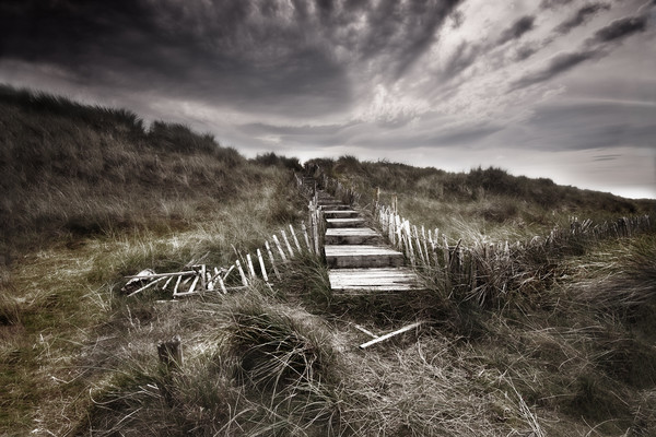 Forgotten Steps at Allonby Picture Board by John Frid