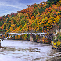 Buy canvas prints of Craigellachie Bridge over the River Spey by John Frid