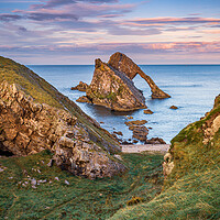 Buy canvas prints of Bow Fiddle Rock by John Frid