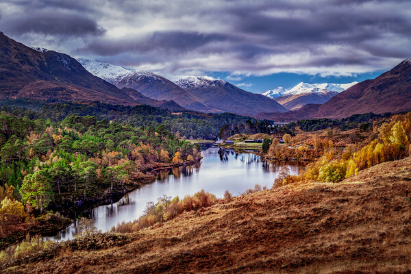 Glen Affric as winter approaches Picture Board by John Frid