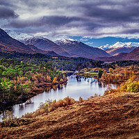 Buy canvas prints of Glen Affric as winter approaches by John Frid