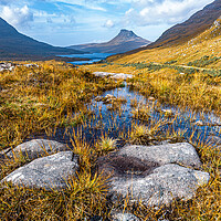 Buy canvas prints of Stac Pollaidh in the Scottish Highlands by John Frid