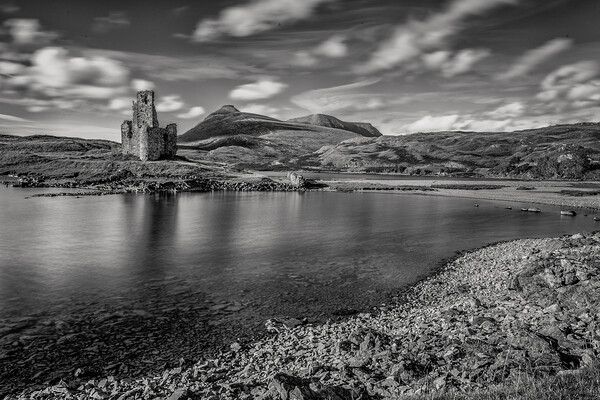 Ardvreck Castle in the Scottish Highlands Picture Board by John Frid