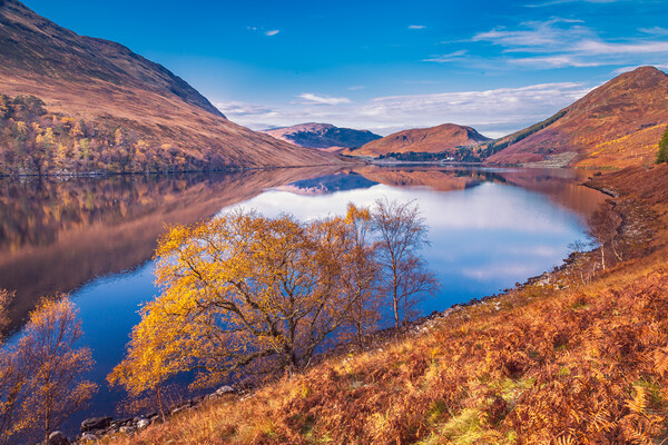 Loch Beannacharain in the Scottish Highlands Picture Board by John Frid