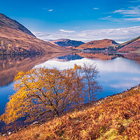 Buy canvas prints of Loch Beannacharain in the Scottish Highlands by John Frid