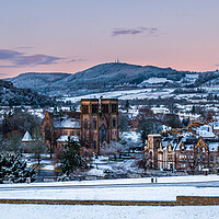 Buy canvas prints of Inverness Winter Cityscape by John Frid