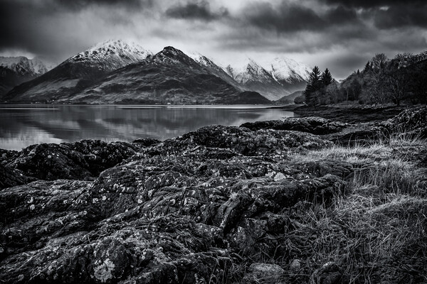 Loch Duich and the Five Sisters of Kintail Picture Board by John Frid
