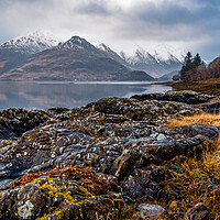 Buy canvas prints of Loch Duich and the Five Sisters of Kintail by John Frid