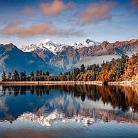 Buy canvas prints of Lake Matheson New Zealand by John Frid