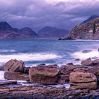Buy canvas prints of View from Elgol Beach by John Frid
