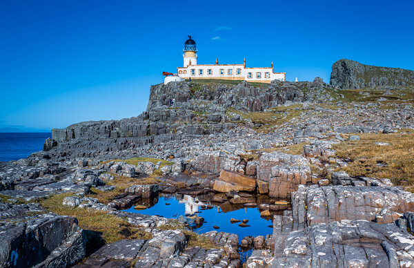 Neist Point Lighthouse - Isle of Skye Picture Board by John Frid