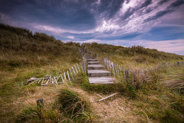 Allonby Steps Picture Board by John Frid