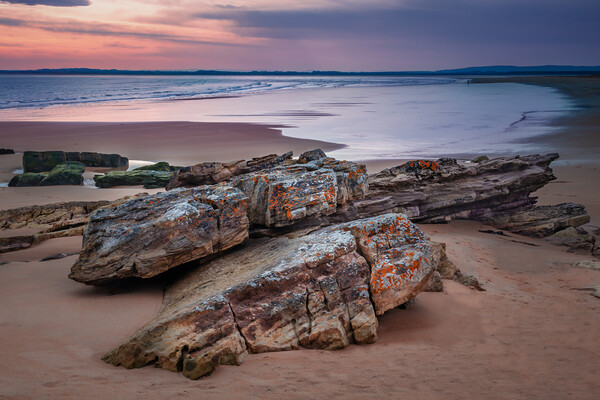 Dornoch Beach Sunrise Picture Board by John Frid