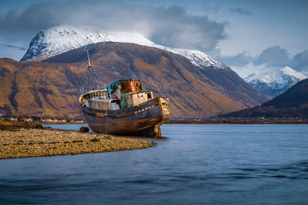 The Corpach Shipwreck - MV Dayspring Picture Board by John Frid