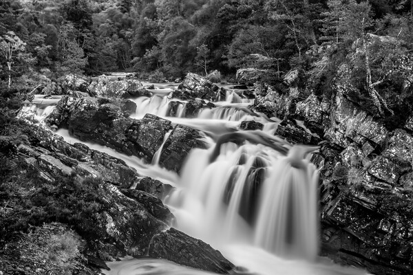 Rogie Falls in the Scottish Highlands  Picture Board by John Frid