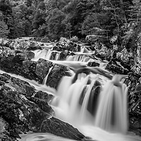 Buy canvas prints of Rogie Falls in the Scottish Highlands  by John Frid