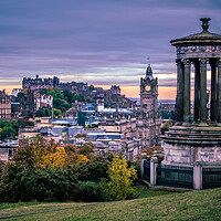 Buy canvas prints of Edinburgh Castle and Skyline from Calton Hill by John Frid