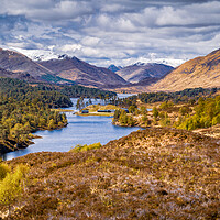 Buy canvas prints of Loch Affric and the Mountains of Kintail by John Frid