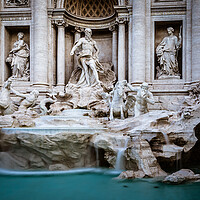 Buy canvas prints of The Trevi Fountain in Rome - Fontana di Trevi by John Frid
