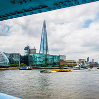 Buy canvas prints of The Shard Though The Bridge by Michael Billingham