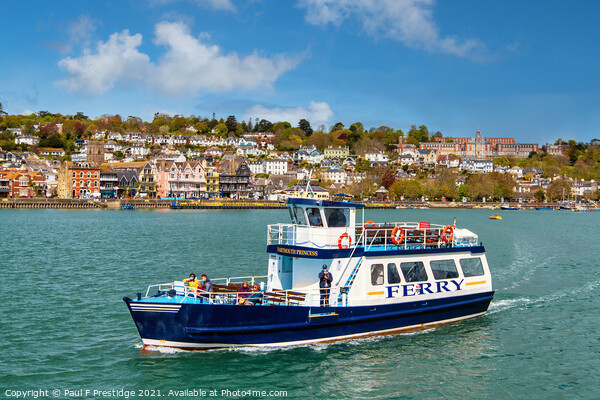 The Dartmouth to Kingswear Passenger Ferry Picture Board by Paul F Prestidge