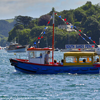 Buy canvas prints of The South Sands Ferry at Salcombe, Devon by Paul F Prestidge