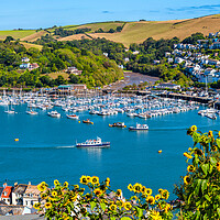 Buy canvas prints of Kingswear and Darthaven Marina from Dartmouth by Paul F Prestidge