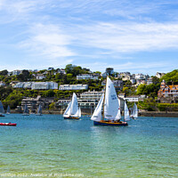 Buy canvas prints of The Thrilling Race on Salcombe Waters by Paul F Prestidge