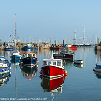 Buy canvas prints of Colourful Boats in Brixham Harbour by Paul F Prestidge