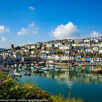 Buy canvas prints of A Serene September Day in Brixham Harbour by Paul F Prestidge