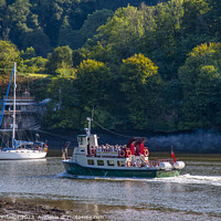 Buy canvas prints of Scenic Ferry Ride on the River Dart by Paul F Prestidge