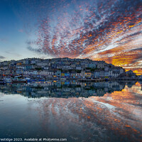 Buy canvas prints of Serene Sunset Over Brixham Harbour by Paul F Prestidge