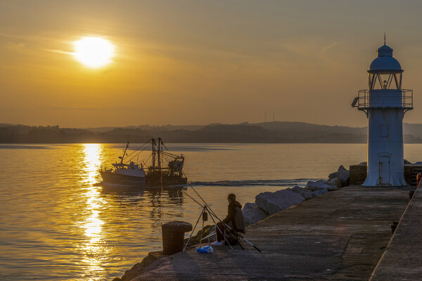 Serene Sunset Dock Picture Board by Paul F Prestidge