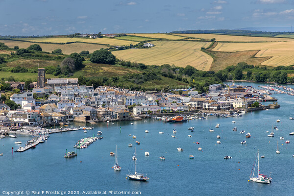 Salcombe Harbour in the Summer Picture Board by Paul F Prestidge