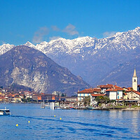 Buy canvas prints of  Pescatori Island, Lake Maggiore, Italy by Paul F Prestidge