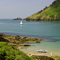 Buy canvas prints of The Estuary Mouth at Salcombe, South Devon by Paul F Prestidge