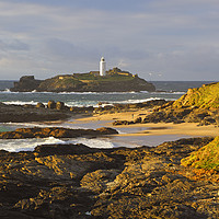 Buy canvas prints of Godrevy Lighthouse in Winter by Paul F Prestidge