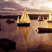 Buy canvas prints of Evening Sail on the River Exe by Paul F Prestidge