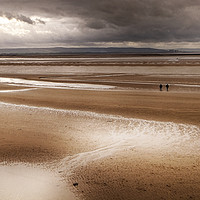 Buy canvas prints of A Walk on the Sands at Burnham by Paul F Prestidge