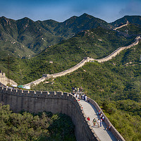 Buy canvas prints of The Great Wall of China at Badaling by Paul F Prestidge