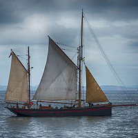 Buy canvas prints of Brixham Sail Trawler 'Leader' by Paul F Prestidge