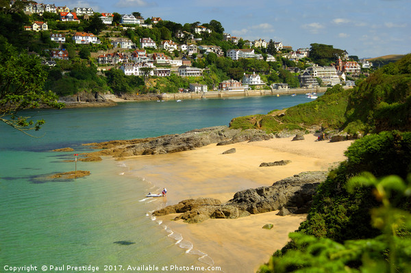 Salcombe from Sunny Cove Beach, East Portlemouth Picture Board by Paul F Prestidge